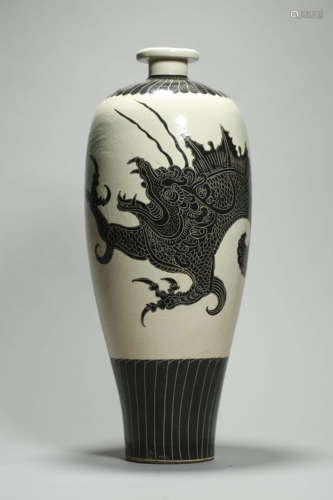 Cizhou Kiln Dragon Meiping