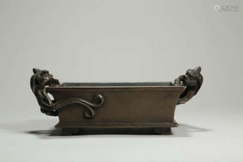 Bronze Double-Eared Censer