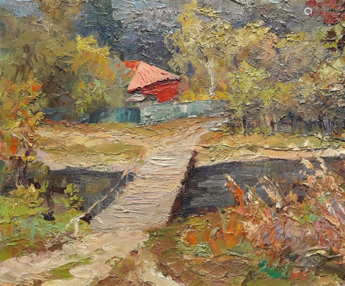 Oil painting Near the rate Serdyuk Boris Petrovich