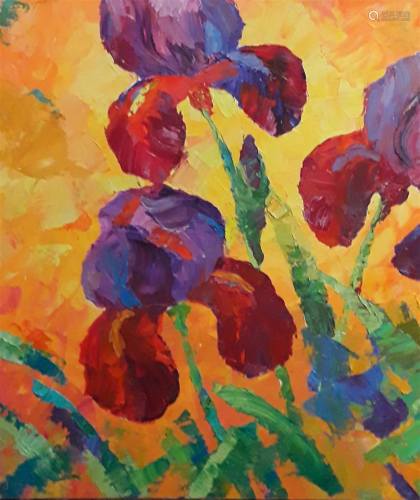 Oil painting Velvet petals Serdyuk Boris Petrovich