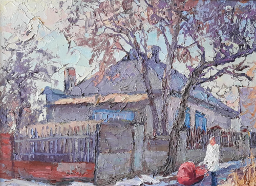 Oil painting Kovalev Lane Serdyuk Boris Petrovich