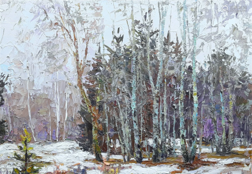 Oil painting Spring is near Serdyuk Boris Petrovich