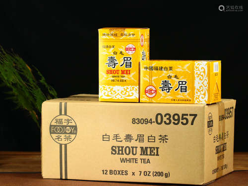 上世纪九十年代 福字名茶公司监制 出口级「福字牌白茶一箱」
