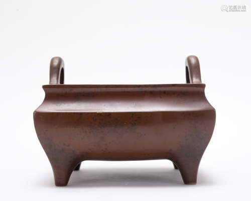 A bronze censer