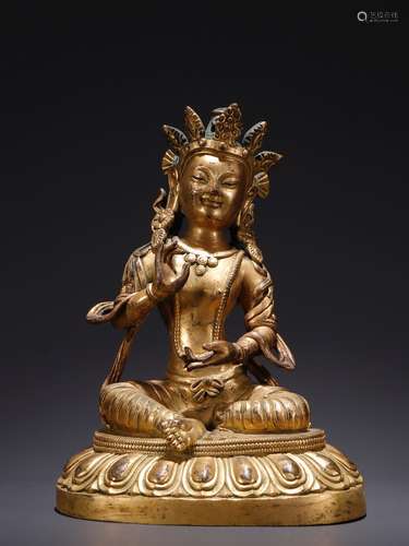 A Gilt Bronze Tibetan Tara Statue