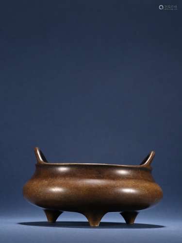 A Copper Plain Pattern Censer with Handles