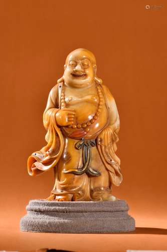 A Field-yellowstone Maitreya Buddha Statue