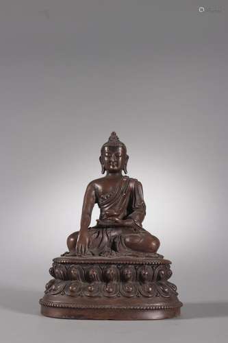 An old Copper  Medicine Buddha Ornament