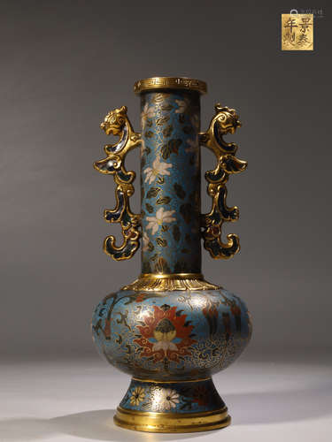 Gilt Bronze Filigree Enamel Flowers Pattern Flask  Jing Tai ...