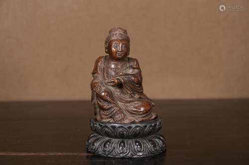 An Eaglewood Character Statue    Chinese Qing Dynasty