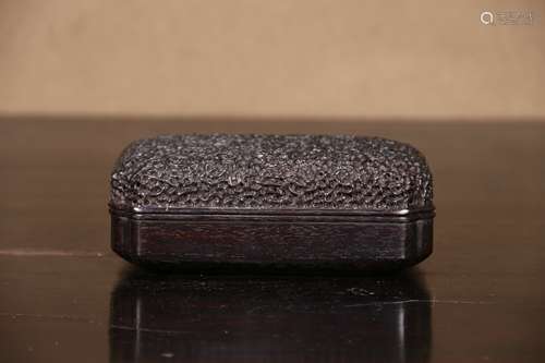 A  Rosewood Hollow Box with Lid    Chinese Qing Dynasty