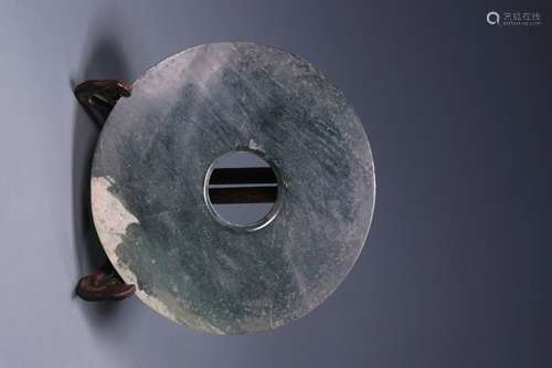 A Ancient Jade Disc of  Qijia Culture