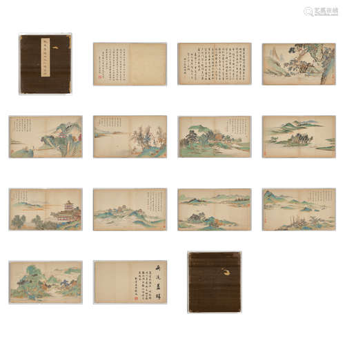 Ming Dynasty, QIU YING,  Green Landscape Painting