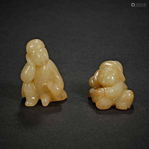 Tang Dynasty, Hetian jade, Jade figure