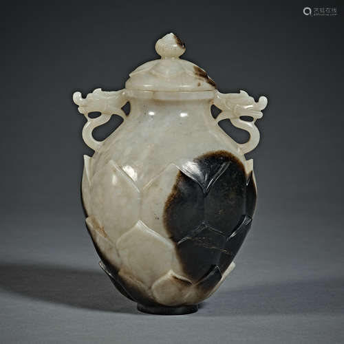 Tang and Song Dynasties, white Jade Bottle