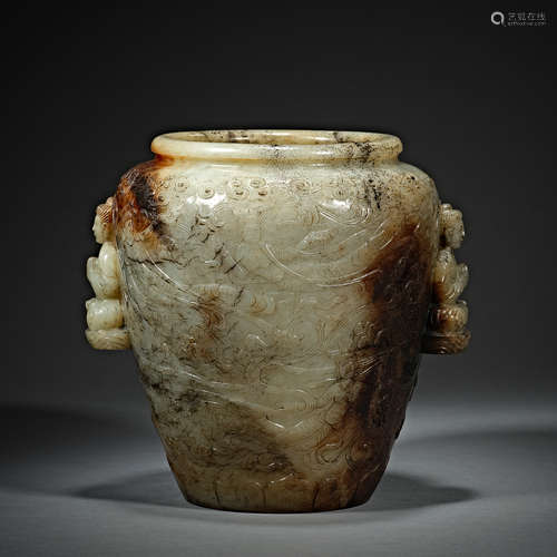 Tang Dynasty, Hetian jade,Jade Jar