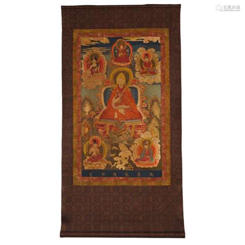 Qing Dynasty Qianlong, Embroidery, Tsongkhapa