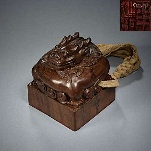 Qing Dynasty, Aloeswood, Seal