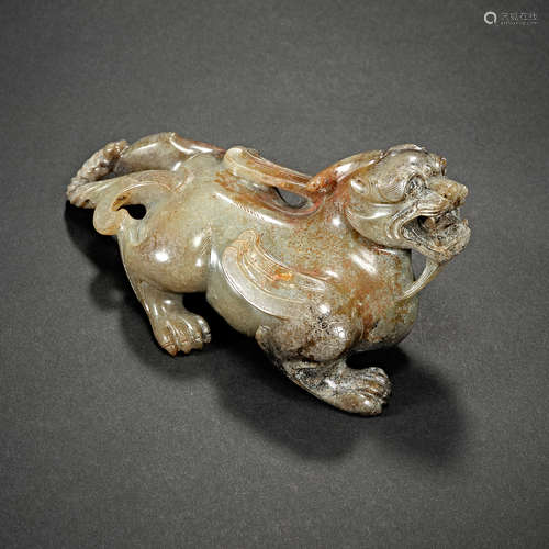 Han Dynasty, Hetian jade , Jade beast