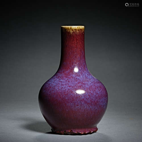 Qing Dynasty, Kiln change glaze color, Bottle