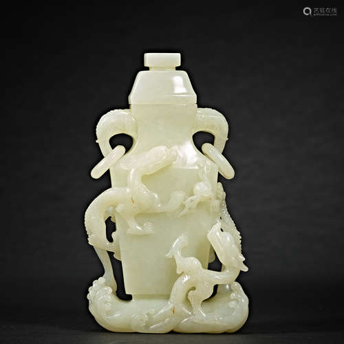 Qing Dynasty Qianlong, Jade Bottle