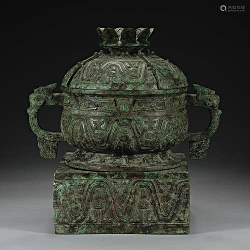 Han Dynasty, two ears, Bronze Pan