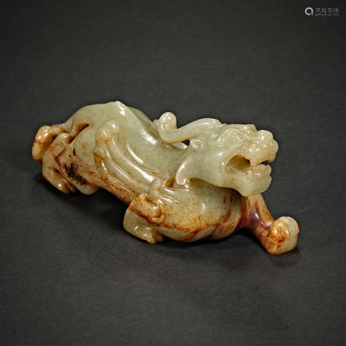 Han Dynasty, Hetian jade , Jade Beast