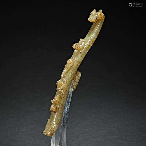 Han Dynasty, Hetian jade, Jade Belt Hook