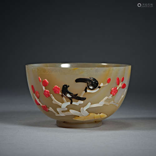 Qing Dynasty Qianlong, Agate Bowl