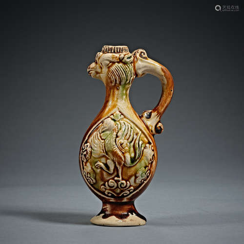 Tang Dynasty, Tri-Color Glazed, Pot