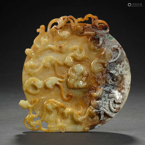 Han Dynasty, dragon decoration, beast decoration, Jade Wall