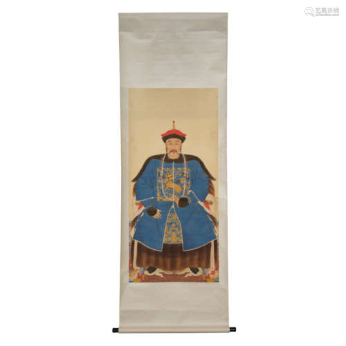 Qing Dynasty, LANG SHI NING, Figure Painting