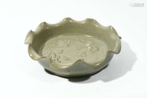 Green Glaze Porcelain Dish, China