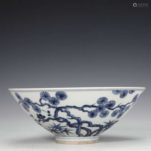 Blue And White Porcelain Bowl, China