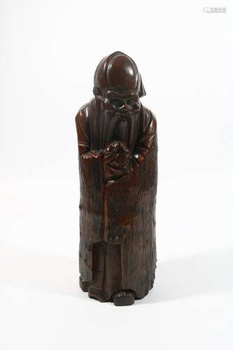 Rosewood Longevity Figure, China