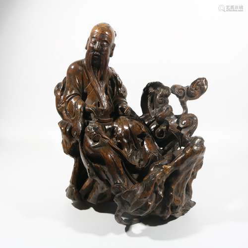 Longan Woodcarving Figure Statue, China