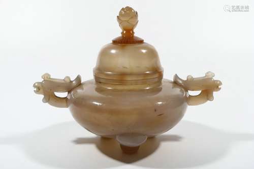 Agate Incense Burner, China