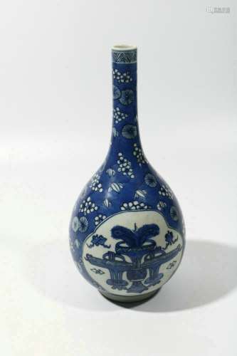 Blue And White Porcelain Bottle, China