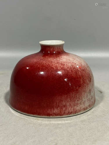 Red Glaze Porcelain Water Vessel, China