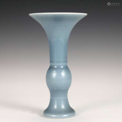 Blue Glaze Porcelain Vessel, China