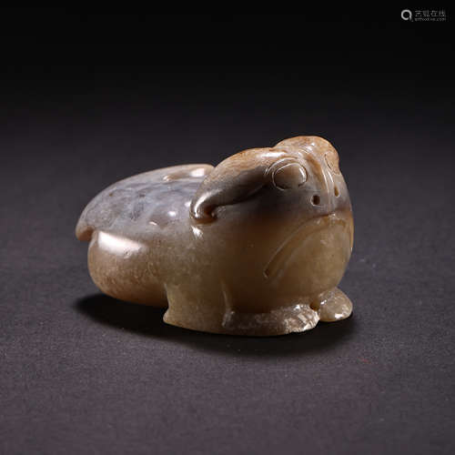 HETIAN JADE TOAD DURING THE WAR AND HAN DYNASTIES IN CHINA