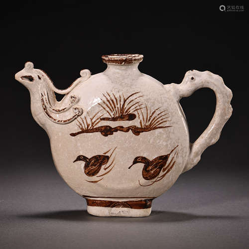 CHINESE NORTHERN SONG DYNASTY CIZHOU WARE YUANYANG PATTERN C...