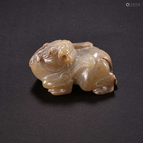 CHINA'S WAR AND HAN DYNASTY HETIAN JADE BEAST