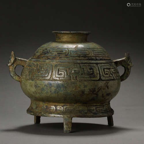 CHINESE WESTERN ZHOU DYNASTY BRONZE COVER GUI