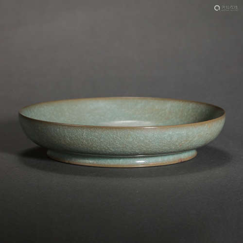 CHINESE SONG DYNASTY RU WARE CELADON GLAZE PLATE