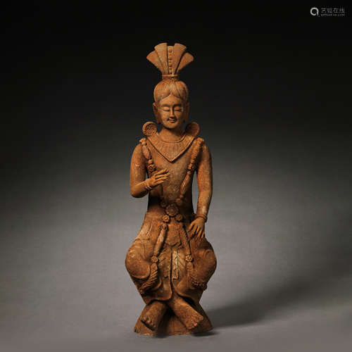 CHINESE TANG DYNASTY POTTERY BUDDHA