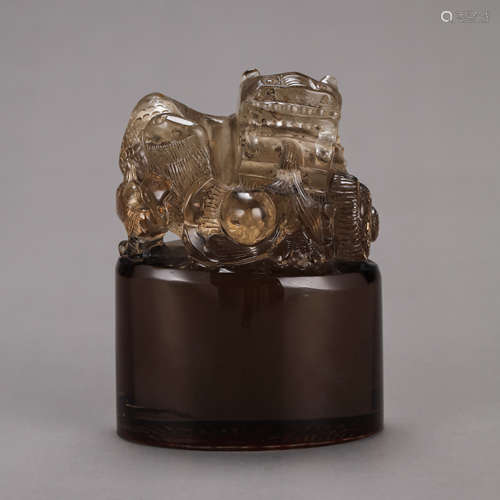 CHINESE QING DYNASTY CRYSTAL SEAL