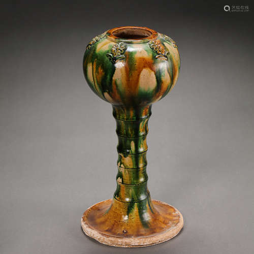 CHINESE TANG DYNASTY SANCAI STEM CUP