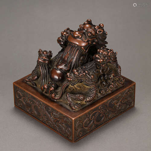 CHINESE QING DYNASTY BRONZE SEAL