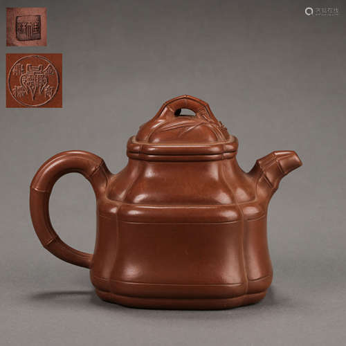 ANCIENT CHINESE ZISHA TEAPOT